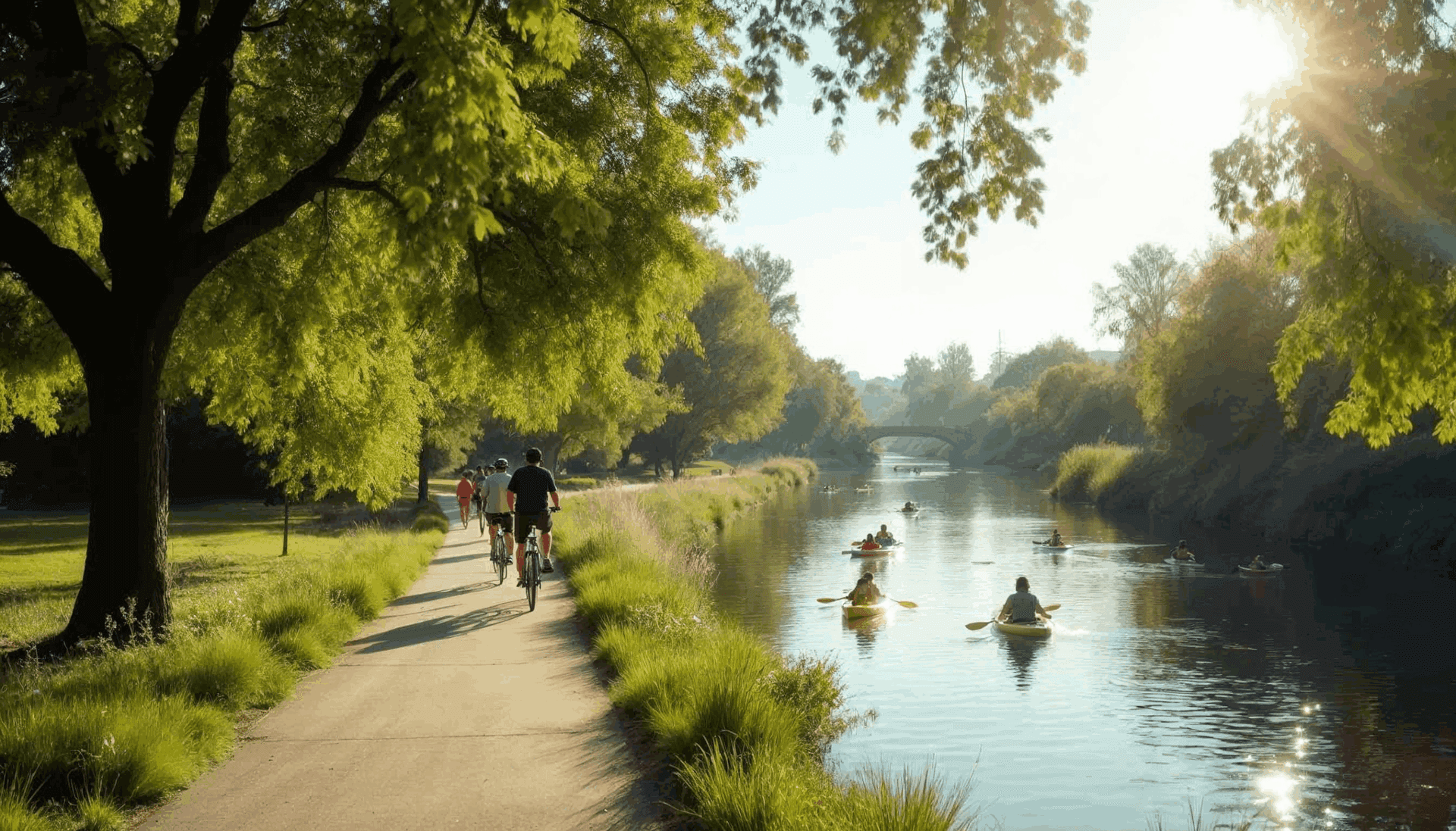 Outdoor life near the Sacramento campus
